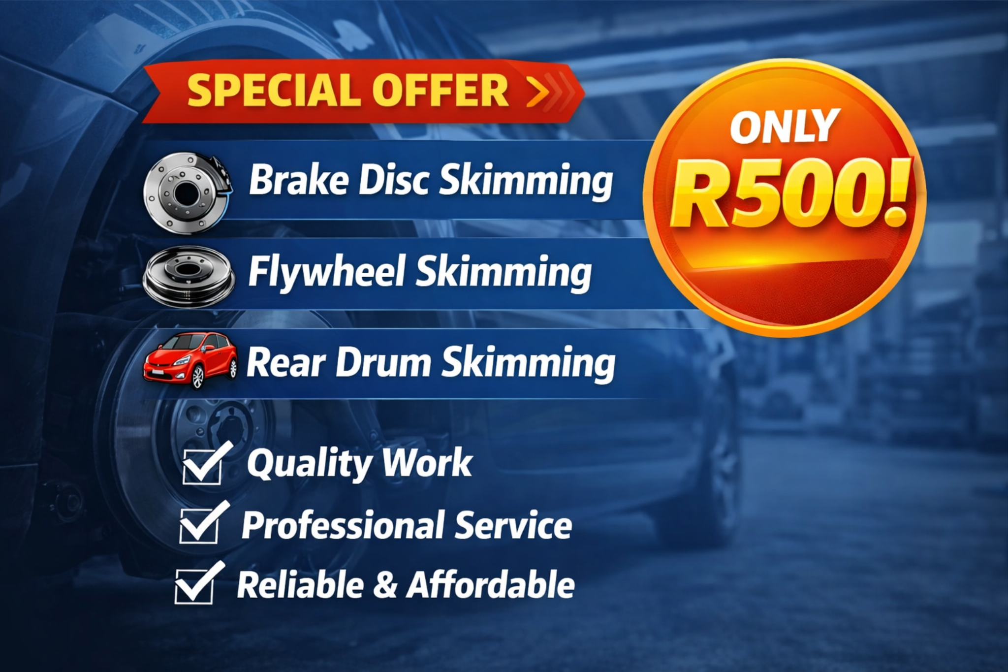 GH Motor Repairs special offer banner